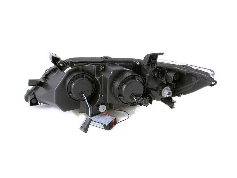 Anzo 2010-2011 Toyota Camry Projector Headlights w/ Halo Black (CCFL) 121442 Photo - Mounted