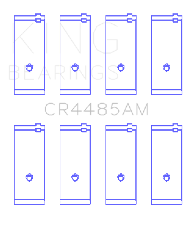 King Engine Bearings Mazda Ma/Vb/(Size +0.50mm) Connecting Rod Bearing Set CR4485AM0.5 CR4485AM0.5 Photo - Primary