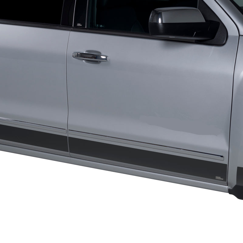 Putco 2021 Ford F-150 Super Cab 6.5ft Short Box Black Platinum Rocker Panels (4.25in Tall 12pcs) 9751471BP 9751471BP Photo - Primary