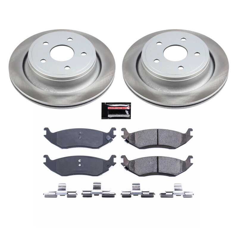 PowerStop Power Stop 19-22 Ram 1500 Classic Rear Semi-Coated Rotor Kit SC2172 SC2172 Photo - Primary