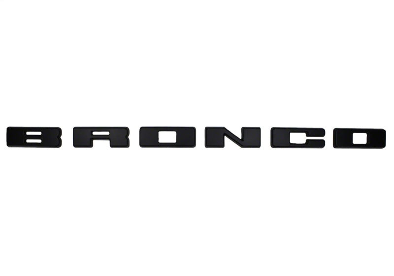Ford Racing 2021+ Bronco Grille Lettering Overlay Kit - Black M-1447-BLMB M-1447-BLMB Photo - Primary