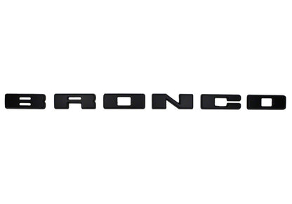 Ford Racing 2021+ Bronco Grille Lettering Overlay Kit - Black M-1447-BLMB M-1447-BLMB Photo - Primary