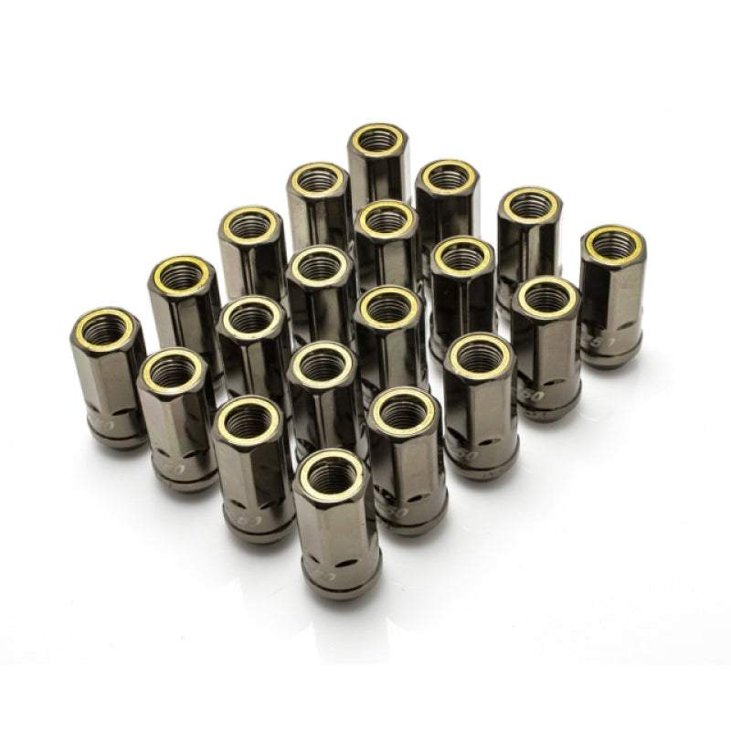 Wheel Mate Muteki HR50 Open End Lug Nuts - Titanium Chrome w/ Yellow Ring 14x1.50 HR5007TY HR5007TY User 1