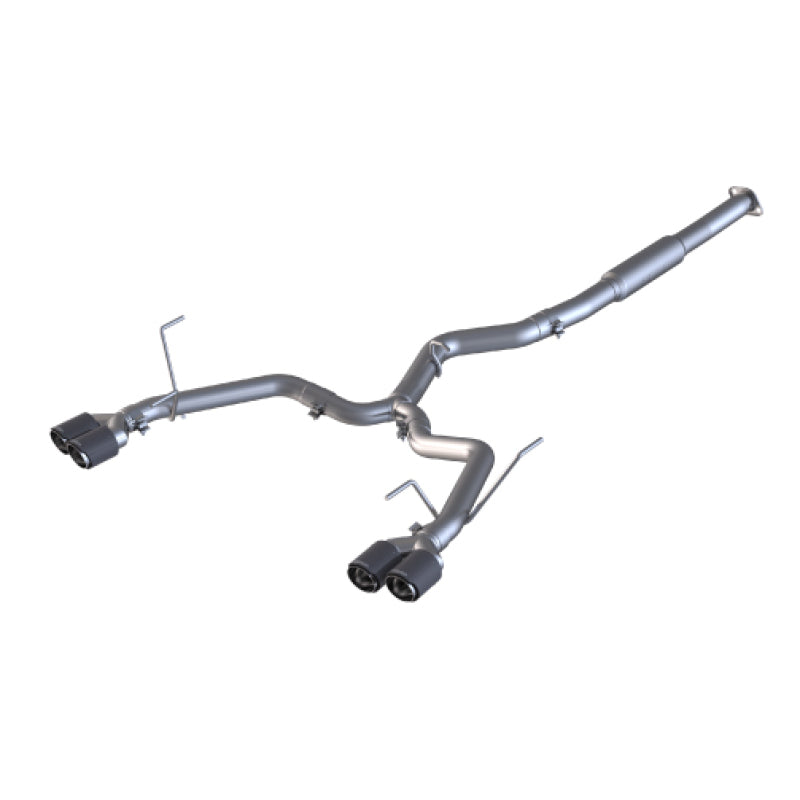 MBRP 15-19 Subaru WRX 2.0L/STI 2.5L 3in Dual Split Rear Exit w/ 3.5in CF Tips - T304 (Race Version) S48023CF S48023CF Photo - Primary