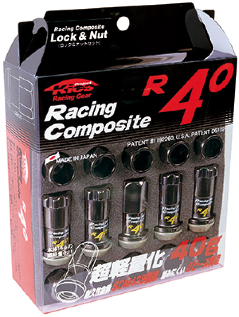 Project Kics 12x1.25 R40 Lug Nuts - Black (16+4 Locks) KRC13K KRC13K User 1
