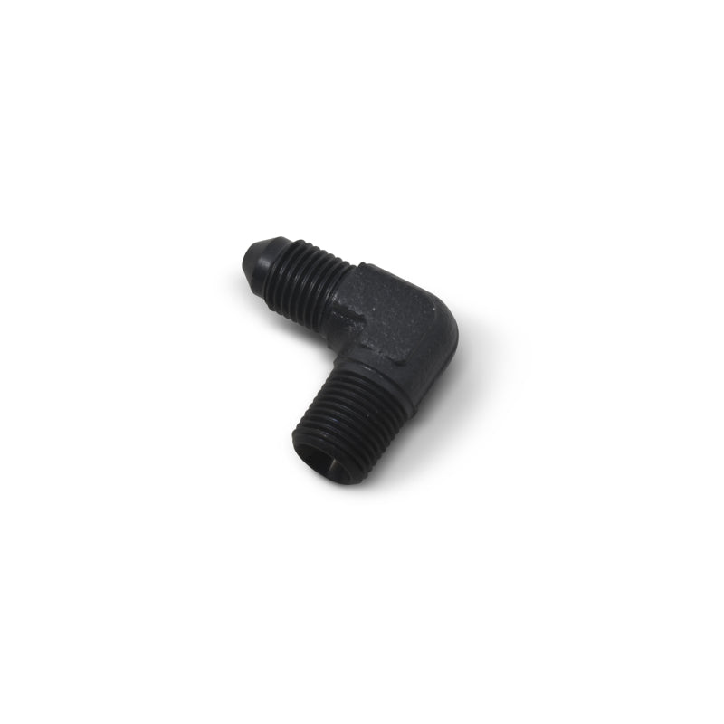 Russell -3AN 1/8 inch NPT Pipe Male 90° Brake Adapter Fitting - Black 642793 Photo - out of package