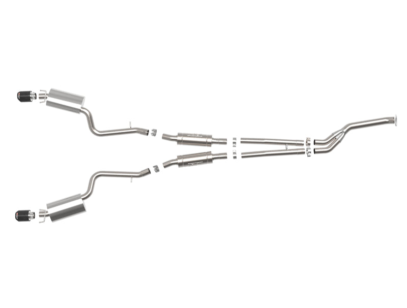 aFe POWER Takeda 16-17 Lexus IS200t L4-2.0L (t) 2.5in-3in 304 SS CB Exhaust - Carbon Fiber 49-36059-C 49-36059-C Photo - Unmounted