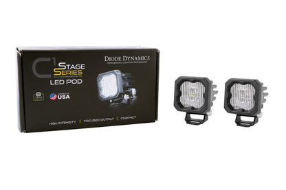 Diode Dynamics Stage Series C1 LED Pod - White SAE Fog Standard ABL (Pair) DD6847P DD6847P User 2