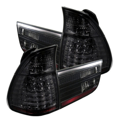 Spyder BMW E53 X5 00-06 4PCS LED Tail Lights Smoke ALT-YD-BE5300-LED-SM 5000828 5000828 Photo - Primary