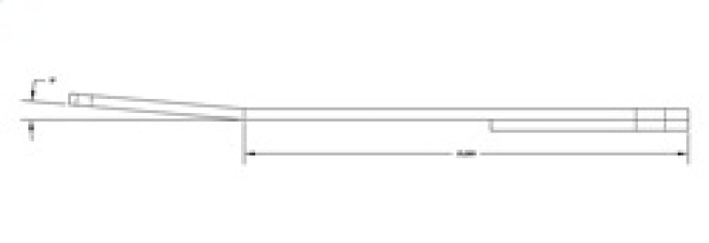 RockJock Antirock Fabricated Steel Sway Bar Arms 21in Long Slight Outward Bend w/ Stickers Pair RJ-232200-101 RJ-232200-101 Technical Drawing