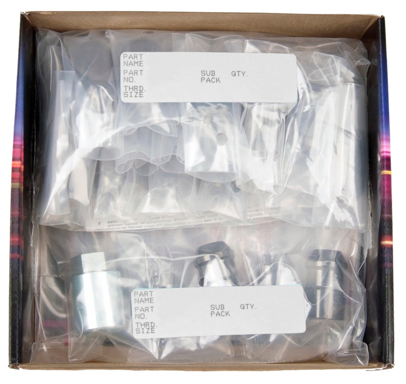 McGard Jeep Wrangler Hex Install Kit (Cone Seat) 1/2-20 / 13/16 Hex (18 Lug Nuts / 5 Locks) - Black 84562BK 84562BK Photo - in package