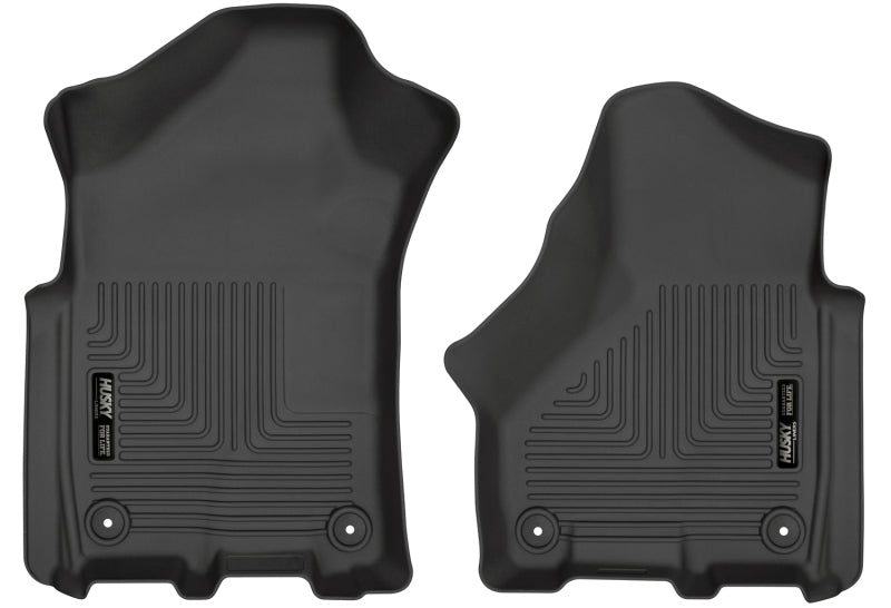 Husky Liners 2019 Ram 2500/3500 Crew Cab/Mega Cab WeatherBeater Black Front Floor Liners 13051 13051 Photo - Primary
