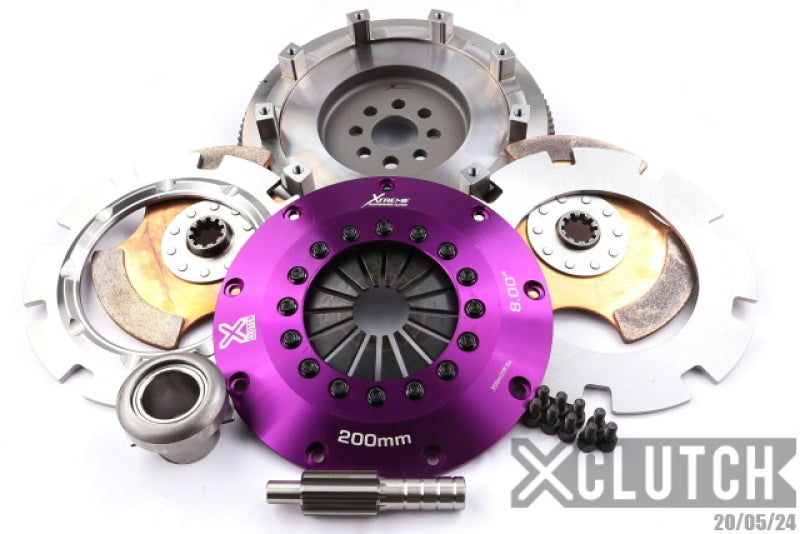 XCLUTCH 88-91 BMW M3 Base 2.3L 8in Twin Solid Ceramic Clutch Kit XKBM20531-2E XKBM20531-2E Photo - Primary