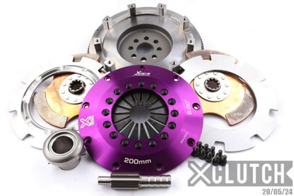 XCLUTCH 88-91 BMW M3 Base 2.3L 8in Twin Solid Ceramic Clutch Kit XKBM20531-2E XKBM20531-2E Photo - Primary