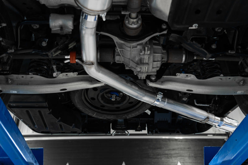 MBRP 2022+ Ford Maverick T304 4in OD Tip Single Side Exit 3in Cat Back Exhaust S5267304 S5267304 Photo - Close Up