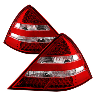 SPYDER Xtune Mercedes R170 Slk 98-04 LED Tail Lights ( R171 Amg Look ) Red Clear ALT-JH-MBR17098-LED-RC 9030192 9030192 Photo - Primary