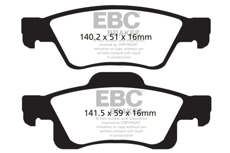 EBC Disc Brake Pad Set DP61872 Photo - Primary