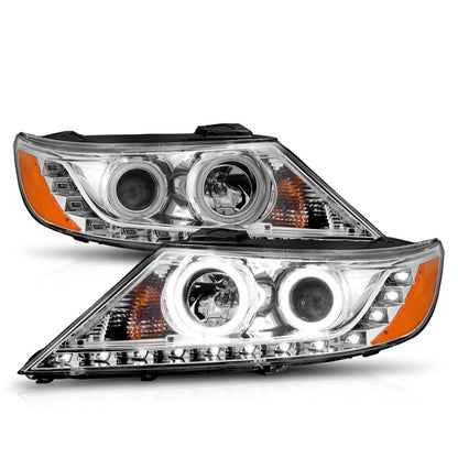 Anzo 2011-2013 Kia Sorento Projector Headlights w/ Halo Chrome (CCFL) 111249 Photo - Unmounted