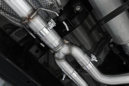 MBRP 2022 Toyota Tundra 3.5L Dual Cat-back 4in Single Side Exit Rolled Tip - Aluminized Steel S5301AL S5301AL Photo - Close Up