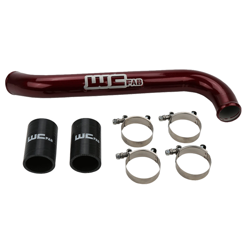 Wehrli 17-19 Chevrolet 6.6L L5P Duramax Upper Coolant Pipe - WCFab Red WCF100742-RED WCF100742-RED Photo - Primary
