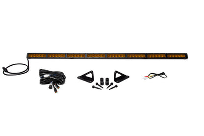 Diode Dynamics 18-21 Jeep JL Wrangler/Gladiator SS50 Hood LED Light Bar Kit - Amber Driving DD6107 DD6107 Photo - Primary