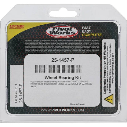Pivot Works Gas-Gas Wheel Bearing Kit Premium Bearings 25-1457-P 25-1457-P Photo - Primary