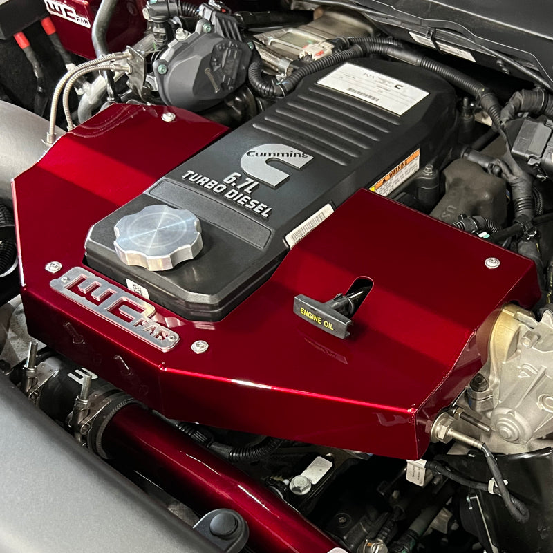 Wehrli 10-23 Cummins Fabricated Aluminum Engine Cover - Candy Red WCF100730-CR WCF100730-CR User 4