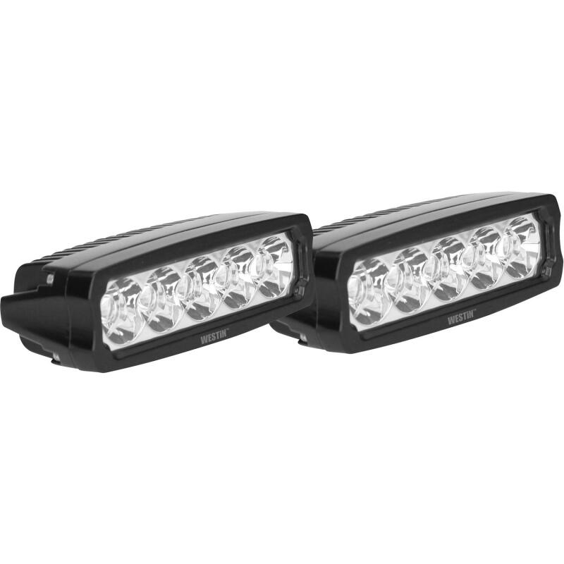 Westin Fusion5 LED Light Bar Single Row 5.5 inch Flex w/3W Epistar (Set of 2) - Black 09-12232-PR 09-12232-PR Photo - Primary