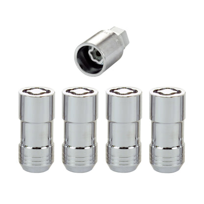 McGard Wheel Lock Nut Set - 4pk. (Cone Seat) M14X1.5 / 21mm & 22mm Dual Hex / 1.965in. L - Chrome 24210 24210 Photo - out of package