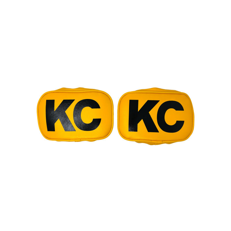 KC HiLiTES Vinyl Cover 5in x 7in Yellow w/Black Pair 5601 5601 User 1