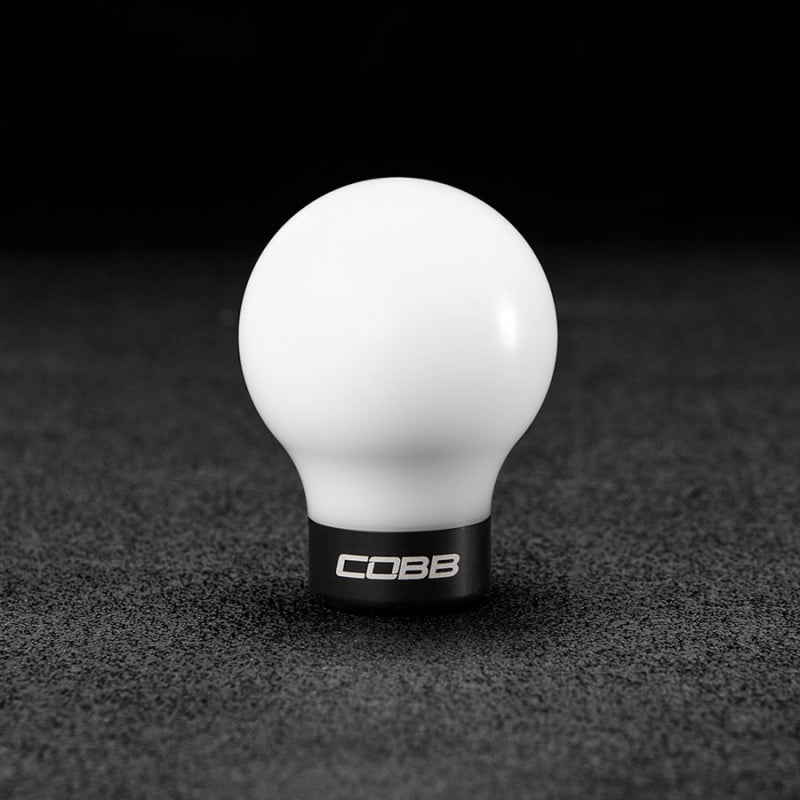 COBB Subaru 6-Speed COBB Shift Knob - White w/Stealth Black Collar (Non-Weighted) 213350-W-BK 213350-W-BK Photo - Primary