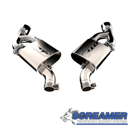 QTP 16-18 Chevrolet Camaro SS 6.2L 304SS Screamer Axle Back Exhaust w/4.5in Dual Tips 400116 400116 Photo - Primary
