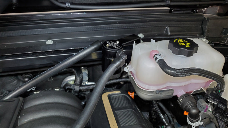 J&L 2021-2022 Jeep Wrangler 392 Oil Seperator 3.0 Passenger Side - Black Anodized 3072P-B 3072P-B Photo - Mounted