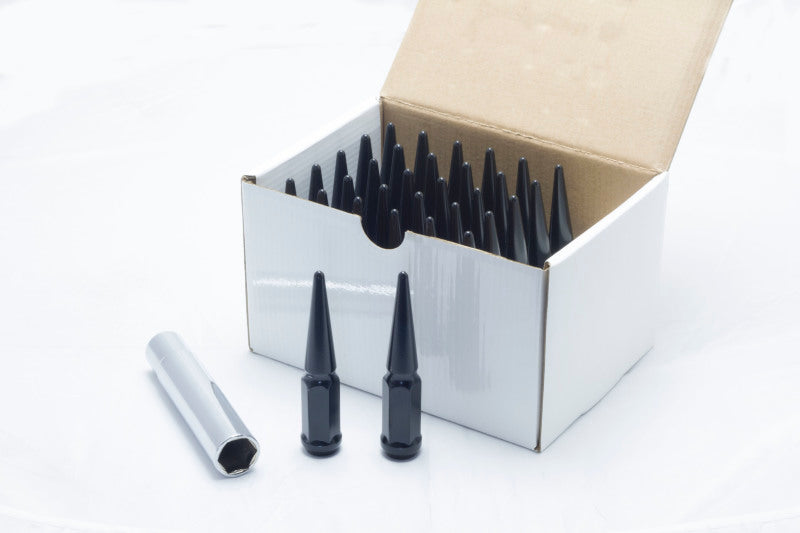 Wheel Mate Spiked Lug Nuts Set of 32 - Black 9/16in 35431P 35431P Photo - Primary