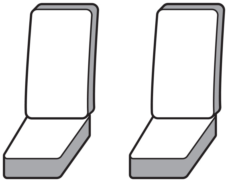 Covercraft 22-24 Nissan Frontier Endura PrecisionFit Custom Second Row Seat Covers - Silver/Silver GTN4314ENSS GTN4314ENSS Photo - out of package