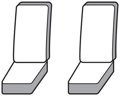 Covercraft 22-24 Nissan Frontier Endura PrecisionFit Custom Second Row Seat Covers - Silver/Silver GTN4314ENSS GTN4314ENSS Photo - out of package