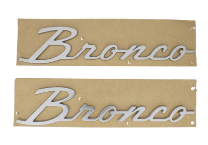 Ford Racing 21-23 Bronco Script Fender Badge - Silver M-1447-BSS M-1447-BSS Photo - Primary