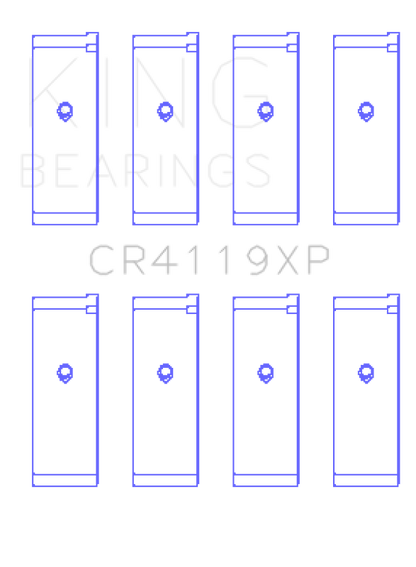 King Engine Bearings King Mitsubishi 4G91/4G92/4G93 16V (Size STD) XP - Series Performance Rod Bearing Set CR4119XP CR4119XP Photo - Primary