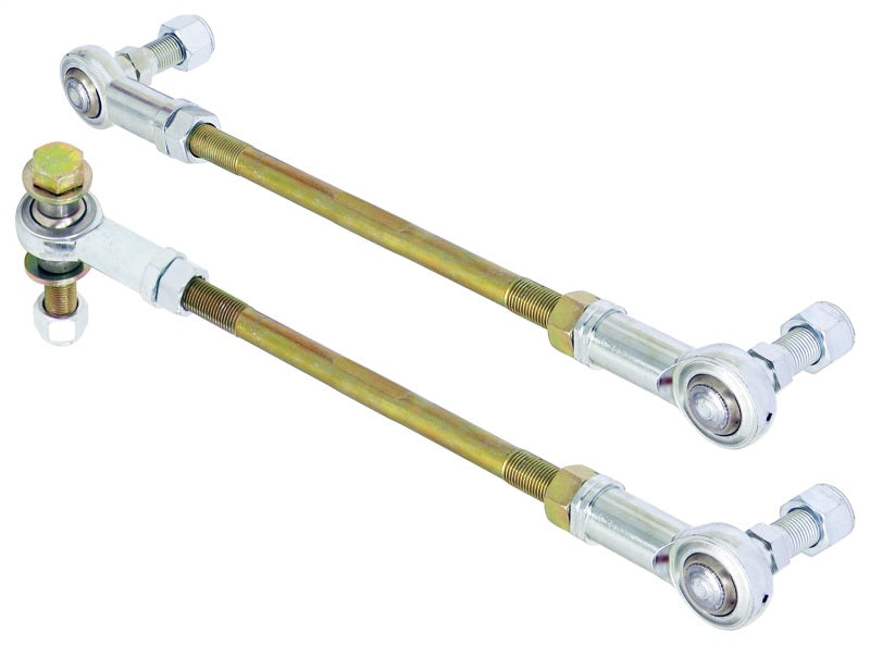 RockJock JL/JT Front Adjustable Sway Bar End Link Kit 8 1/2in Long Rods w/ Heims RJ-243100-101