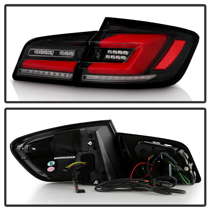 SPYDER 11-17 BMW 5 Series F10 F18 M5  Sequential Turn Signal LED Tail Light - BK ALT-YD-BMWF1011-BK 5088512 5088512 User 1