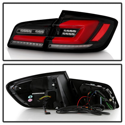 SPYDER 11-17 BMW 5 Series F10 F18 M5  Sequential Turn Signal LED Tail Light - BK ALT-YD-BMWF1011-BK 5088512 5088512 User 1