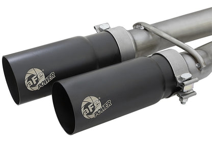 aFe Rebel Series 2-1/2" Cat-Back Exhaust System w/ Black Tip Nissan Titan 49-46126-B Photo - Unmounted
