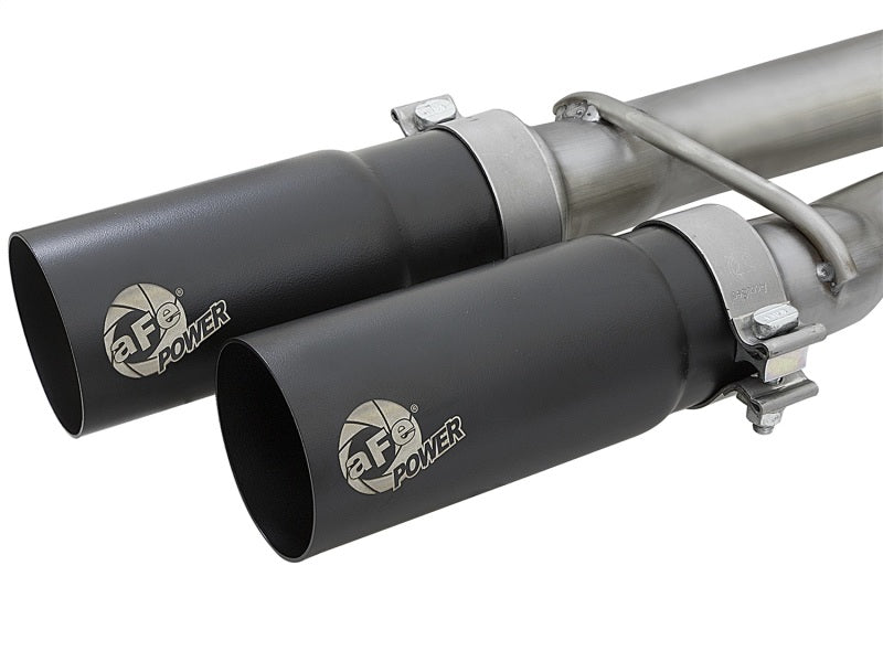 aFe Rebel Series 3in 409 SS Cat-Back Exhaust w/ Black Tips 04-15 Nissan Titan V8 5.6L 49-46124-B 49-46124-B Photo - Unmounted