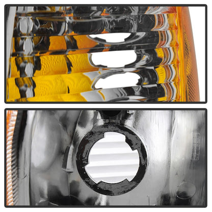 SPYDER xTune 01-03 Ford Explorer Sport 4pc OEM Style Headlights w/Corners - Chrome (HD-JH-FEXP01-ST-C) 9042621 9042621 Photo - Unmounted