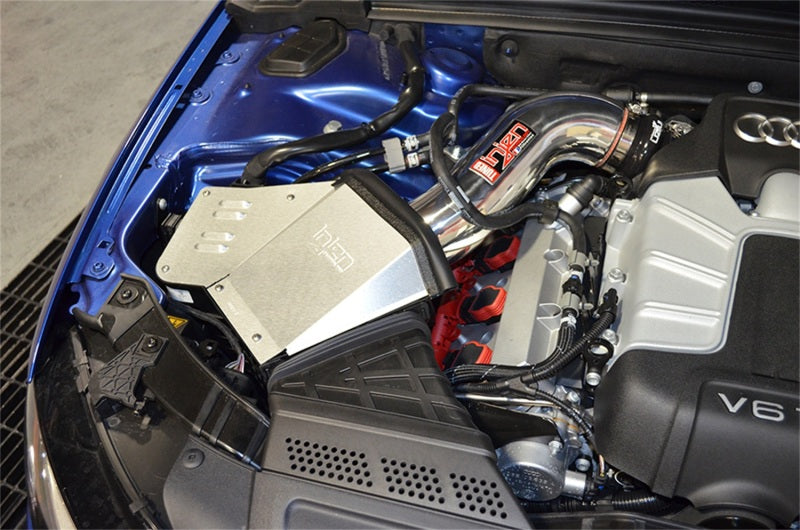 Injen Polished Short Ram Intake 2015 Audi B8/S4 3.0L TFSI Supercharged SP3081P Photo - Mounted