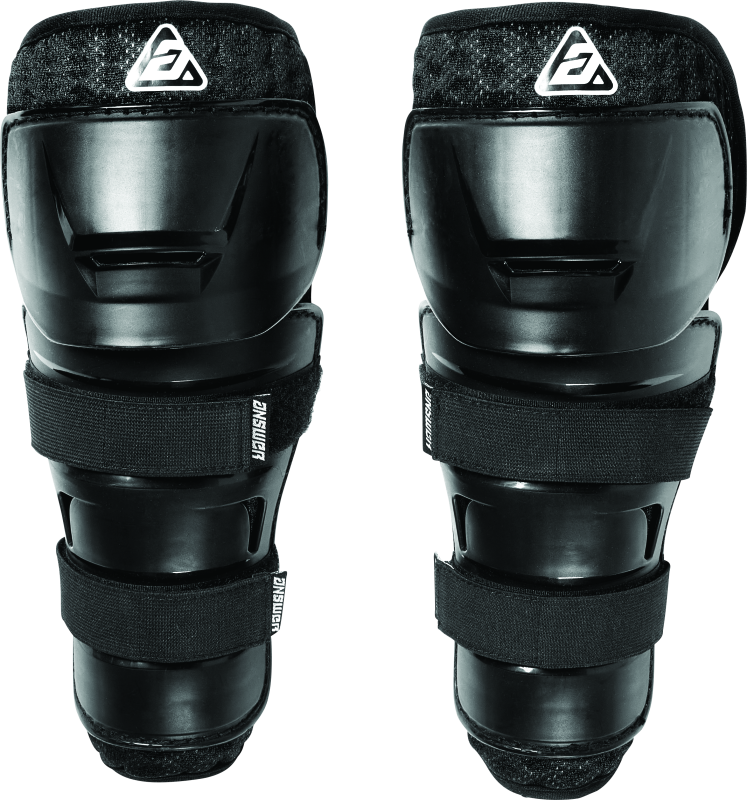 Answer Peewee Knee Guard Black 446202 446202 Photo - Primary