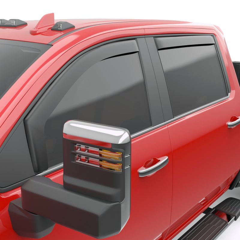EGR 2019 Chevy 1500 Crew Cab In-Channel Window Visors - Matte Black 571655 571655 Photo - Primary