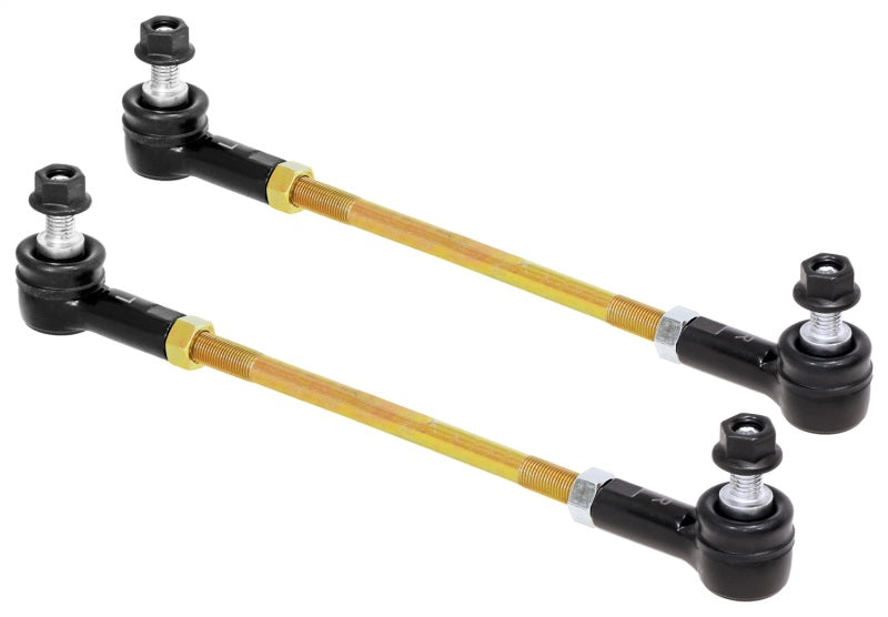 RockJock Adjustable Sway Bar End Link Kit 10 1/2in Long Rods w/ Sealed Rod Ends and Jam Nuts pair RJ-203005-101