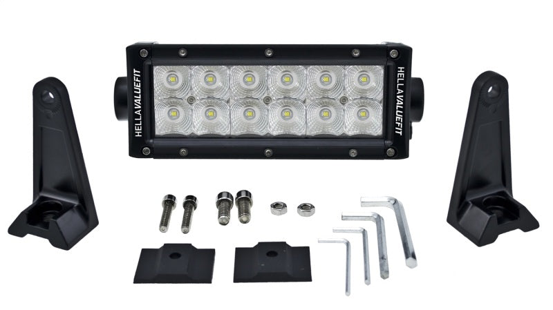 Hella ValueFit Sport Light Bar 12 LED / 8" - Flood Beam 357208001 Photo - Unmounted