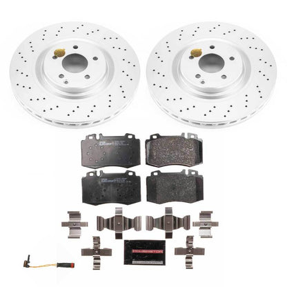 PowerStop Power Stop 03-06 Mercedes-Benz CLK500 Front Euro-Stop Brake Kit ESK6585 ESK6585 Photo - Primary